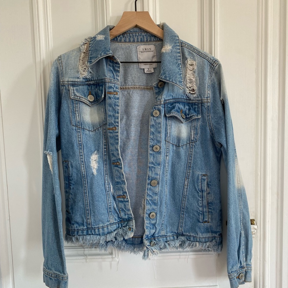 Fringed Iconic Denim Jacket